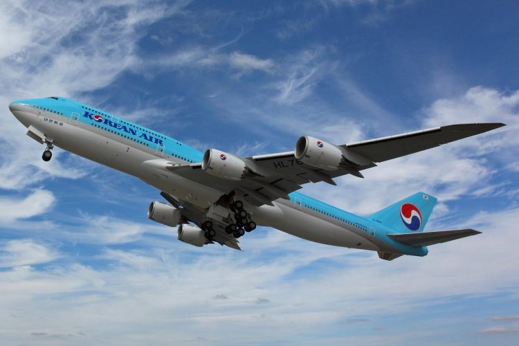 Boeing 747-8i da Korean, entregue em julho deste ano, pode ter sido o último produzido (Foto: Divulgação/Portland Airport)