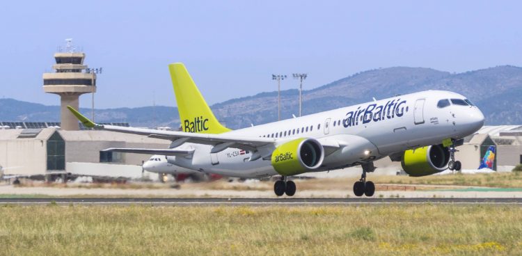 Aeronave da AirBaltic; companhia da Letônia foi a mais pontual do mundo em 2017 (Foto: Divulgação)